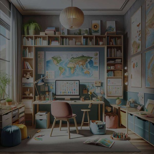 Comment créer un coin bureau ergonomique et stimulant pour les enfants ?