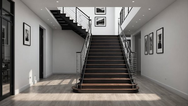 Escalier droit métallique : élégance et fonctionnalité pour votre intérieur