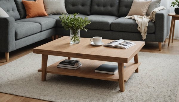 Table de salon en chêne : l'alliance parfaite du style et du confort